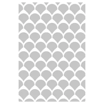 Sizzix • Multi-Level Textured Impressions Embossing Folder Fan Tiles