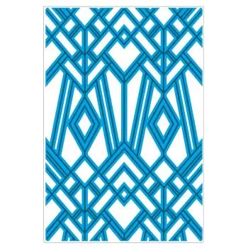 Sizzix • Multi-Level Textured Impressions Embossing Folder Geo Diamonds