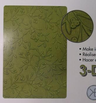 Sizzix, 3D Textured Impressions Delicate Mistletoe