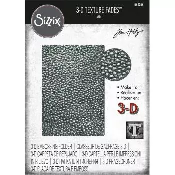 Sizzix • 3-D Texture Fades Prägeschablone aus rissigem Leder