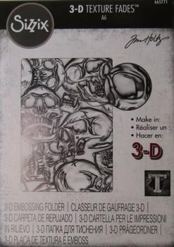 Sizzix, 3D Textured Fades Skulls