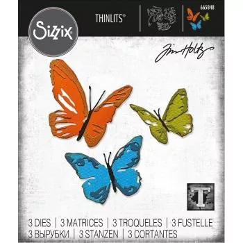 Sizzix • Thinlits Die Set Brushstroke Butterflies