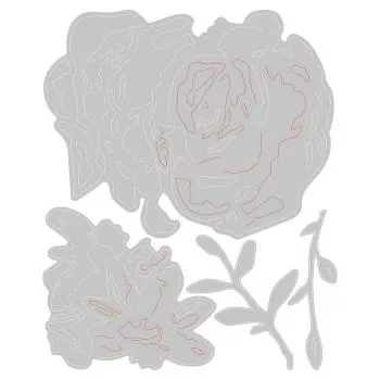 Sizzix • Thinlits Die Set Brushstroke Flowers #4