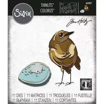 Sizzix • Thinlits die set Bird & egg colorize