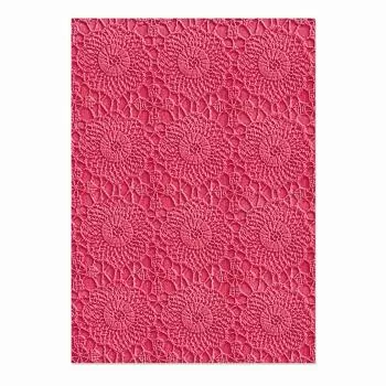 Sizzix • 3-D Textured Impressions Embossing Folder Crochet Mandala