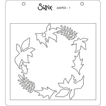 Sizzix, Layered Stencils by Lisa Jones Holly Wreath
