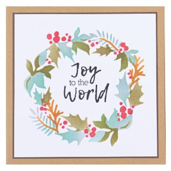 Sizzix, Layered Stencils by Lisa Jones Holly Wreath