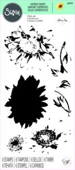 Sizzix, Layered Stamps Sunflower Stem