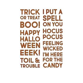 Sizzix • Thinlits Die Set Bold Text Halloween