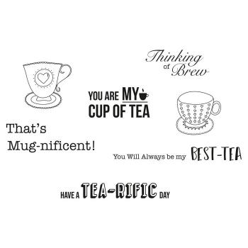 Sizzix • Clear Stamp Set Tea-rific