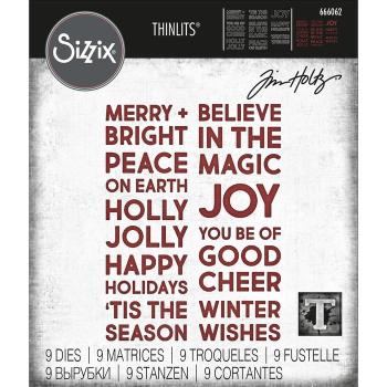 Sizzix • Thinlits Die Set Bold Text Christmas