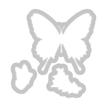 Sizzix • Framelits Die Set 3Stück Stamps Butterfly Birthday