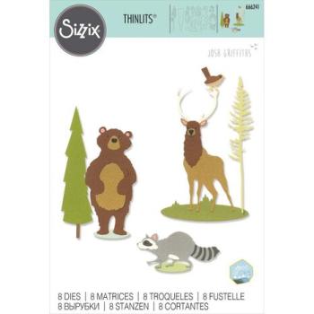Sizzix, Thinlits Die by Josh Griffiths Forest Animals #2