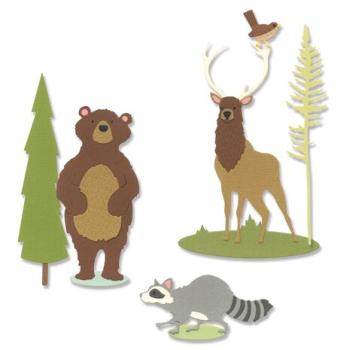 Sizzix, Thinlits Die by Josh Griffiths Forest Animals #2
