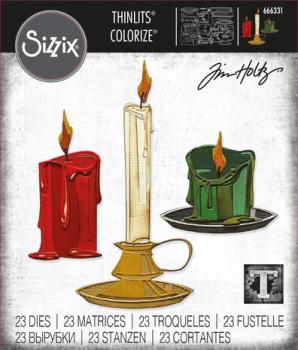 Sizzix, Thinlits Colorize by Tim Holtz Candleshop