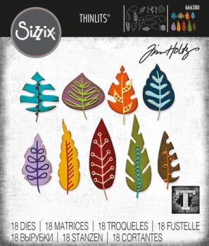 Sizzix Thinlits Die Artsy Leaves