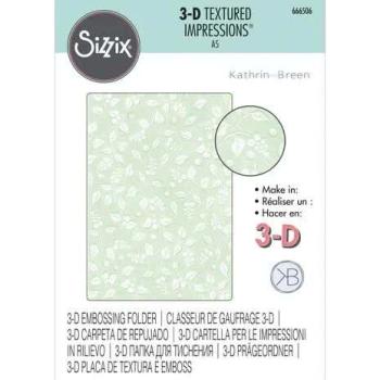 Sizzix, 3D Textured Impressions by Kath Breen Snowberry DIN A 5