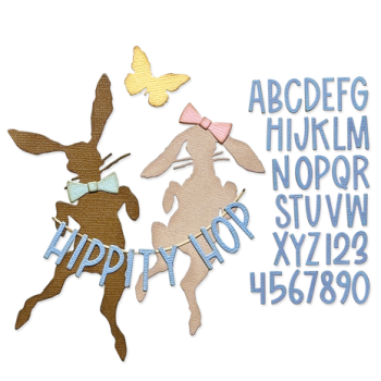 Sizzix, Thinlits Die by Tim Holtz Vault Hippity Hop