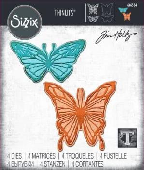 Sizzix, Thinlits Die by Tim Holtz Vault Scribbly Butterfly