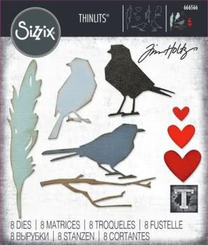 Sizzix, Thinlits Die by Tim Holtz Vault Lovebirds