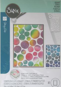 Sizzix, Stencil by Stacey Park Cosmopolitan, Ecliptic Adornment