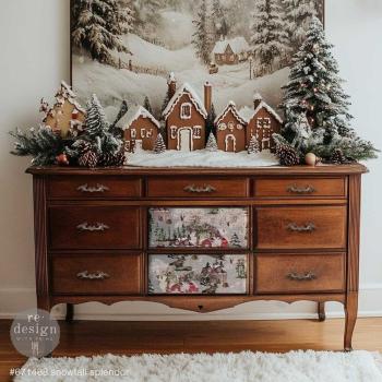 Re-Design with Prima, A3 Decoupage Fiber Pack - Snowfall Splendor