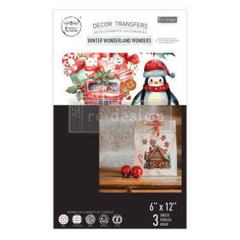 Re-Design with Prima, Winter Wonderland Wonders 6x12 Inch Small Transfers