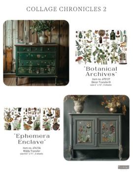 Re-Design with Prima, Botanical Archives 6x12 Inch Small Transfers