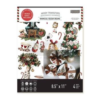 Re-Design with Prima, Whimsical Holiday Dreams Middy Transfers incl. Bonus Bogen