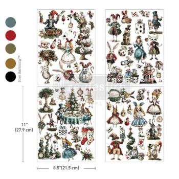 Re-Design with Prima, Whimsical Holiday Dreams Middy Transfers incl. Bonus Bogen
