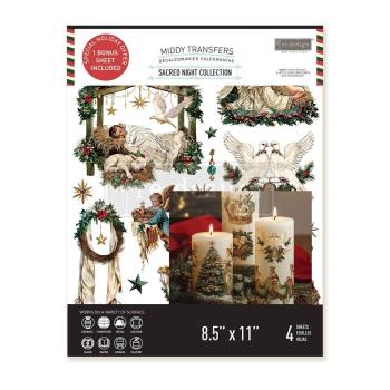 Re-Design with Prima, Sacred Night Collection Middy Transfers incl. Bonus Bogen