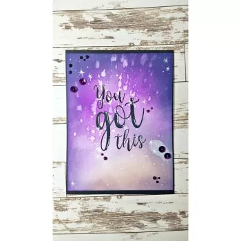 Crafter's Companion Clear Acrylic Stamp - You Got This