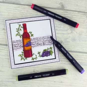 Prism Craft Markers Set 7 - Reds x 6 Pens, Hunkydory