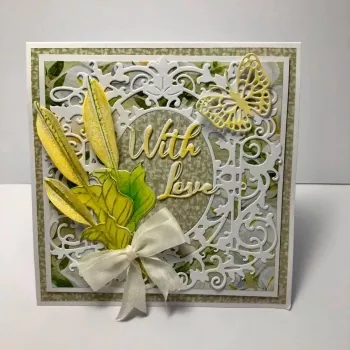 Nature's Garden Lily Collection Metal Die - Ornate Frame and Corner,Crafters Companion