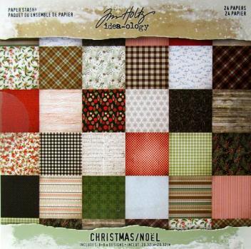 idea-ology, Tim Holtz Christmas/Noel Paper Stash