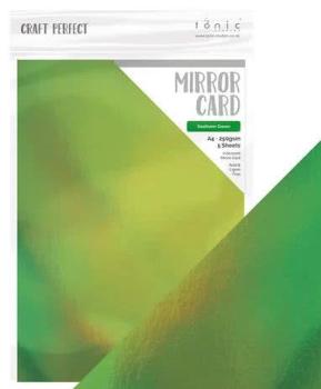 Tonic Studios, Mirror Card A4 Irridescent Seafoam Green