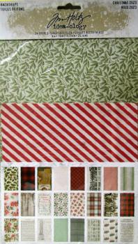 idea-ology, Tim Holtz Backdrops Christmas / Noel