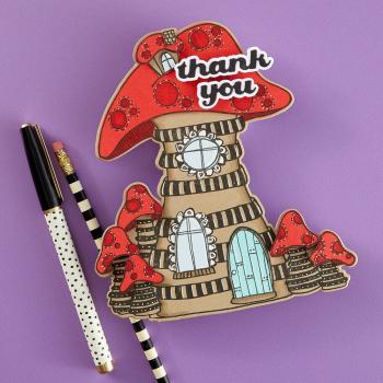 Spellbinders, Toadstool Tales Stamp and Die Bundle by Dyan Reaveley