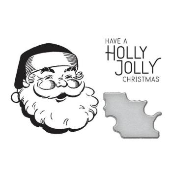 Spellbinders, Holly Jolly Santa Press Plate & Die Set
