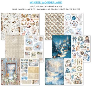 Ciao Bella, Winter Wonderland A4 Junk Journal Ephemera Book