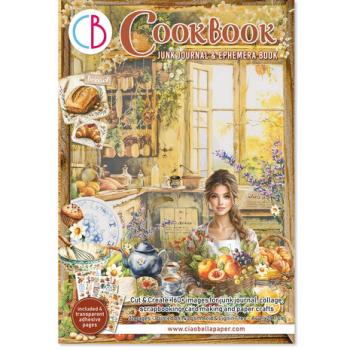 Ciao Bella, Cookbook A4 Junk Journal Ephemera Book