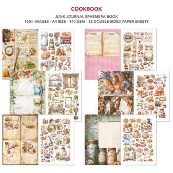 Ciao Bella, Cookbook A4 Junk Journal Ephemera Book