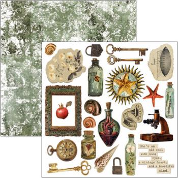 Ciao Bella, Cabinet of Curiosities 6x6 Inch Fussy Cut Pad