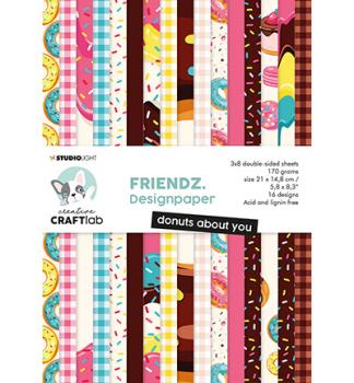CraftLab, Paperpad Donuts about you Friendz nr.72