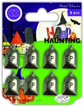 Craft Consortium Happy Haunting - Grave Stones - Metal Charms