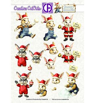 Creatief Art, Snowy Bunnies Boek, Creative Cut Outs