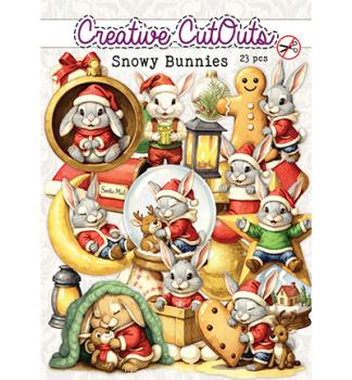 Creatief Art, Snowy Bunnies Die-Cuts Creative CutOuts