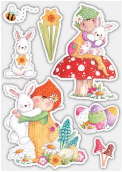 Craft Consortium, Let Spring Begin Clear Stamps Bunny