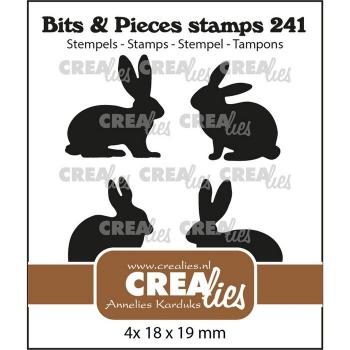 Crealies • Bits & Pieces Stempel Rabbits/Hares Silhouettes Solid