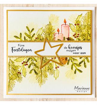Marianne Design • Stamp Silhouette Art - Holly